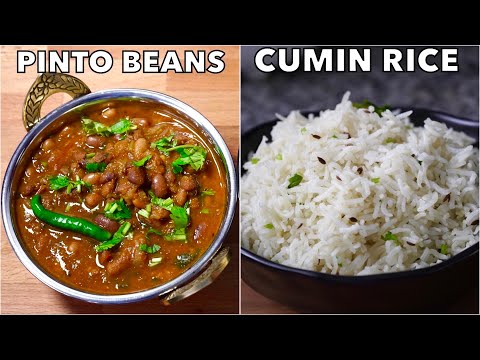 How To Make PINTO BEANS CURRY & CUMIN RICE  | Rajma Masala | Jeera Rice