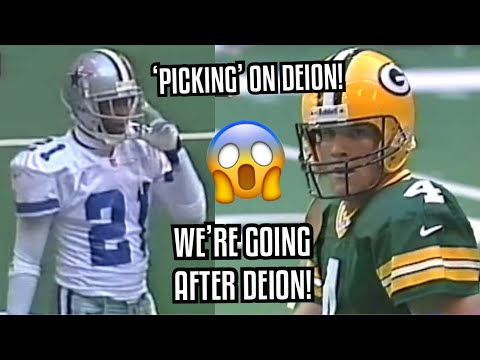 When Brett Favre ‘TESTED’ Deion Sanders 🥵 (QB Vs DB) Brett Favre Vs Deion Sanders