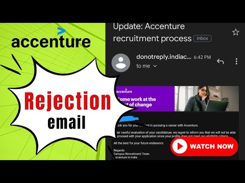 🚀 Accenture Update : Accenture sends Rejection mail | #accenture #accenturehiring #accenture2023