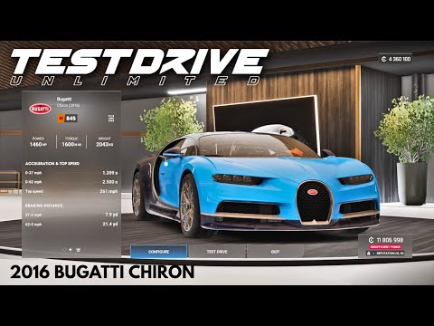 TDU Solar Crown | 2016 Bugatti Chiron Gameplay | Test Drive Unlimited SC | TDU3