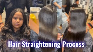 Hair Straightening कैसे करे || Permanent hair Straightening || Full Process | straightening Tutorial