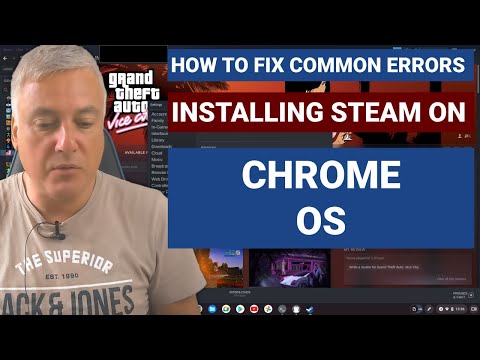 How to fix errors when installing steam on chrome OS