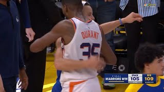 Steph Curry shows love to KD after INSANE FINAL MINUTES vs Suns 😳