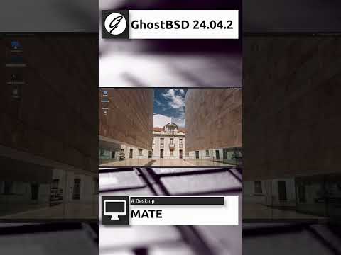 GhostBSD 24.04.2 Quick Overview #shorts