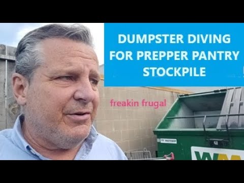 HUGE PREPPER PANTRY HAUL - AND  MORE! - FRESH FROM THE ALDI DUMPSTER  #freefood #freegan