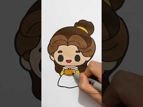 Coloring Beauty and the Beast Princess Belle