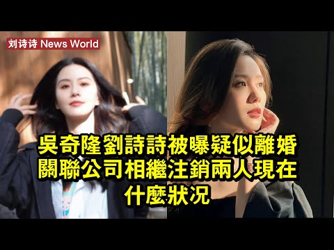 吳奇隆刘诗诗被曝疑似離婚，關聯公司相繼注銷，兩人現在什麼狀況 #刘诗诗 #liushishi #liushishi刘诗诗