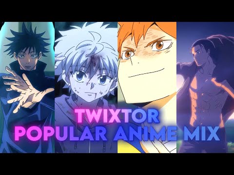 POPULAR ANIME MIX TWIXTOR clips for edit 60 fps