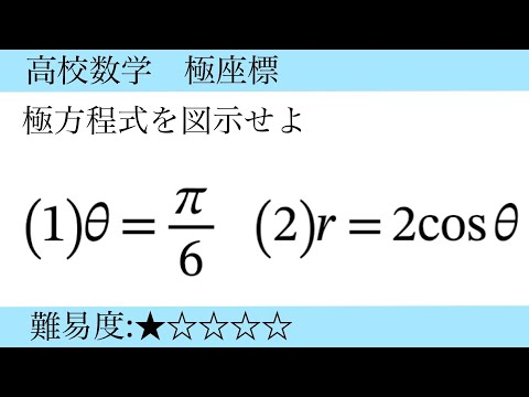 高校数学　極座標　図示