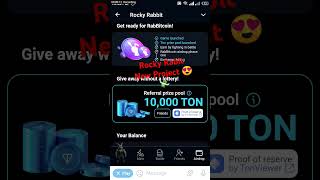 New Crypto Airdrop Project Rocky Rabit Join To Earn #taptoearnairdrop #taptoearn #crypto #miningapp