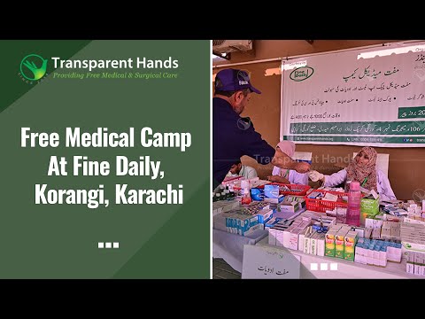 Free Medical Camp for the people of Karachi was conducted by Transparent Hands