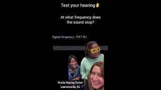 Test your hearing.  At what frequency does the sound stop?