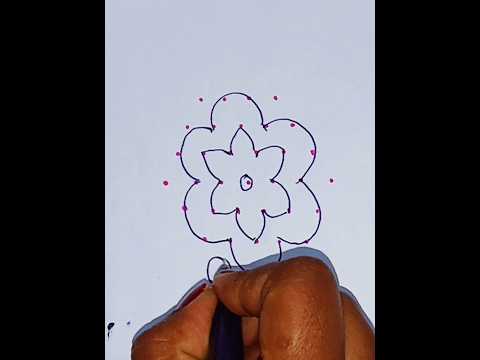 very easy🌺🌺🌺 and beautiful simple🌹🌹🌹 rangoli #viralrangoli #shorts