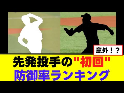 【驚愕】"初回"防御率ランキングが意外過ぎるwww