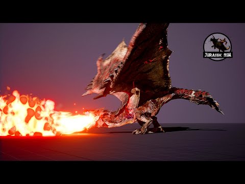 Apex Rathalos fire breath | Animation Showcase