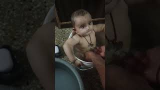 #babybathing #socute #ytshort🛀🛀🛀