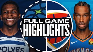 TIMBERWOLVES at THUNDER | FULL GAME HIGHLIGHTS | December 31, 2024