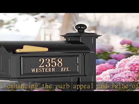 Whitehall 16646 Balmoral Mailbox, Black