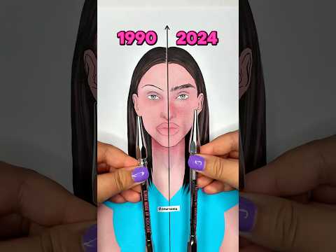 1990 VS 2024 Brow Looks 🩷 @benefitcosmetics  #işbirliği