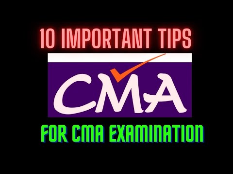 10 IMPORTANT TIPs For CMA Examinations I HIT it HARD