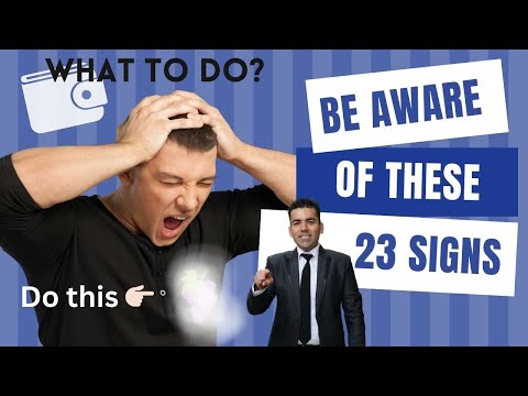 Be Aware of these 23 BAD BAD signs! What are they & whats the handling for each. Full explanation!