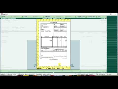 How to create proforma invoice in Tally