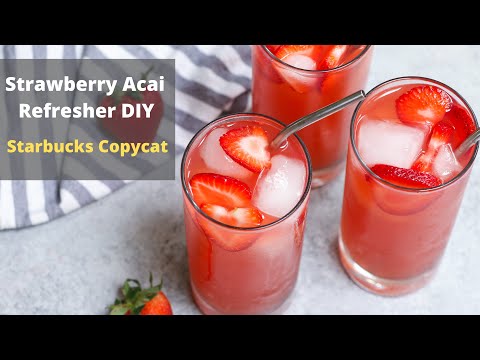 Strawberry Acai Refresher {Starbucks Copycat}