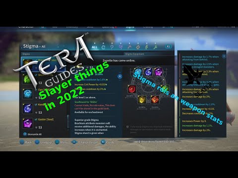 |Slayer review 2022 stigmas an rolls| (Tera Online) (Console) (PS5)