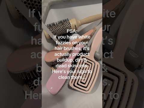 Here’s your sign to clean your hairbrushes #haircare #hair #hairbrushes #haircare