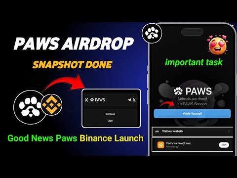 Paws Airdrop Claiming Process | Paws Airdrop Claim Kaise Kare | Paws Airdrop Withdrawal | Paws Claim