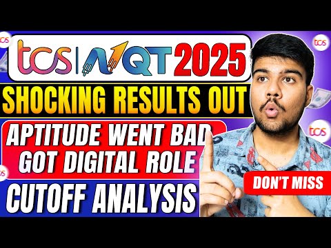 🚨Shocking TCS NQT 2025 Results: Low Aptitude, Yet Got Digital Role! 🔥