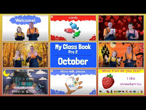 Learn English - My Class Book - Pre 2 - October - Halloween Episode!