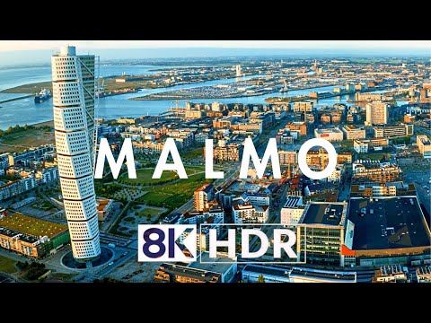 Malmo, Sweden in 8K HDR Dolby Vision 10 BIT (60 FPS) Drone Video