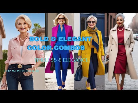 Stylish Color Combinations for women over 50|Chic Fall & Winter outfit Ideas