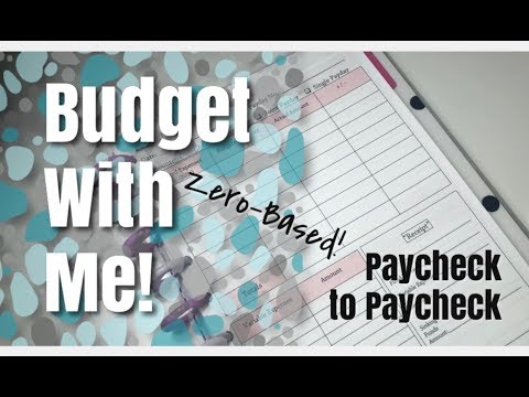 Budget With Me! Zero-Based Paycheck to Paycheck System | Aug 16, 2019