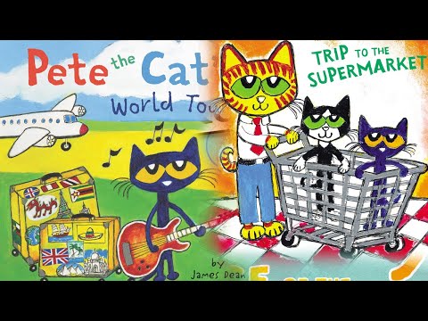 #023 | BIN & BIN  | Bedtime Story |  Pete the Cat's Trip to the Supermarket | Out of this World.