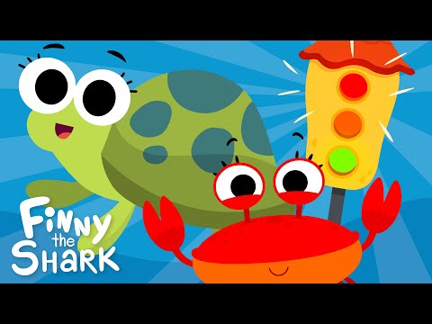 Red Light Green Light 🚦 | @FinnyTheShark Version | Kids Songs