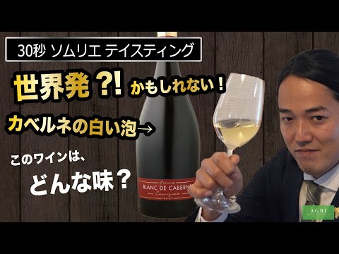 【ソムリエ試飲】世界発?!　カベルネ・ソーヴィニヨンの白い泡！　ラダチーニ・ブラン・ド・カベルネ・スパークリング｜アグリワインチャンネル #Shorts