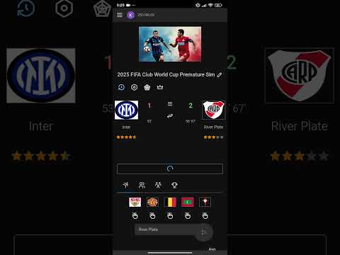 FIFA Club World Cup Premature Simulation. Inter vs River Plate - 2025-01-07