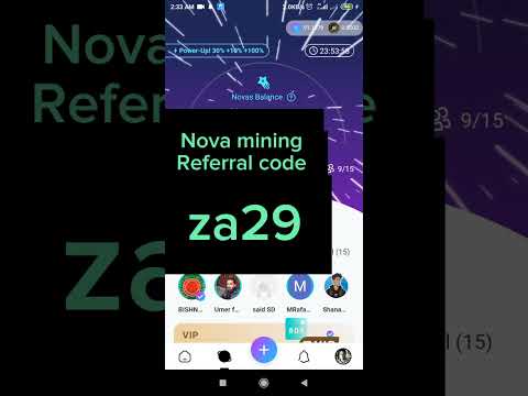 nova mining referral code. nova network referral code