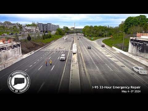 Official 4K Time-lapse: Norwalk I-95 Emergency Repair in 33hrs