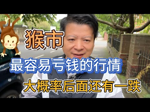 猴市，最容易亏钱的行情，大概率后面还有一跌#价值投资 #美股投资​ #中国股市 #投资策略​ #美股​ #A股 #港股