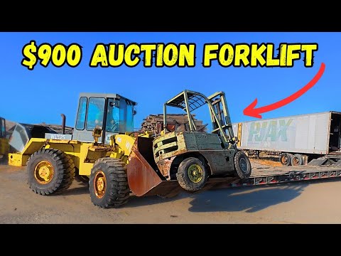 Auction Bought, Sight Unseen, Will this Forklift Ever Run Again???