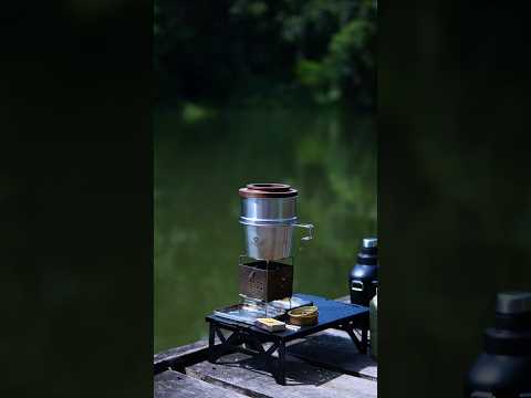 Fish don’t want to eat but I wanna eat 🤣.Enjoying some mini bao with beautiful lake view 🥰 #asmr