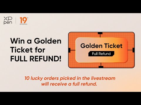 XPPen 19th Anniversary: Golden Ticket Draw