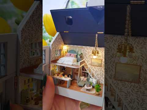 DIY miniature dollhouse kit #Shorts #diydollhouse #miniaturedollhouse