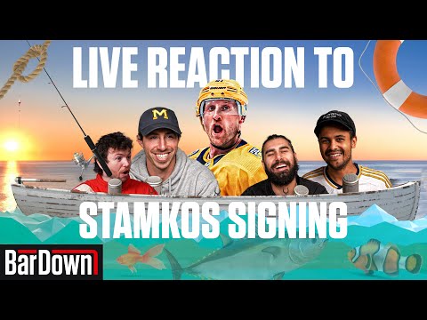 REACTION TO STEVEN STAMKOS SIGNING IN NASHVILLE | BarDown Free Agent Live Stream