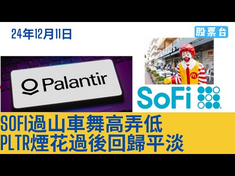 #美股早報 SOFI過山車舞高弄低 PLTR煙花過後回歸平淡 大家記得訂閱畀個Like加入會員謝謝