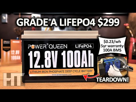 Power Queen 100Ah LiFePO4 RV | Off Grid Battery Review [Teardown]