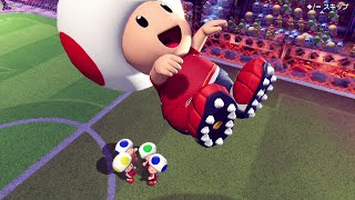 【マリオストライカーズ バトルリーグ】キノピオ演出一覧(登場、ゴール、被ゴール、必殺技、勝利、優勝)【エフェクト集】